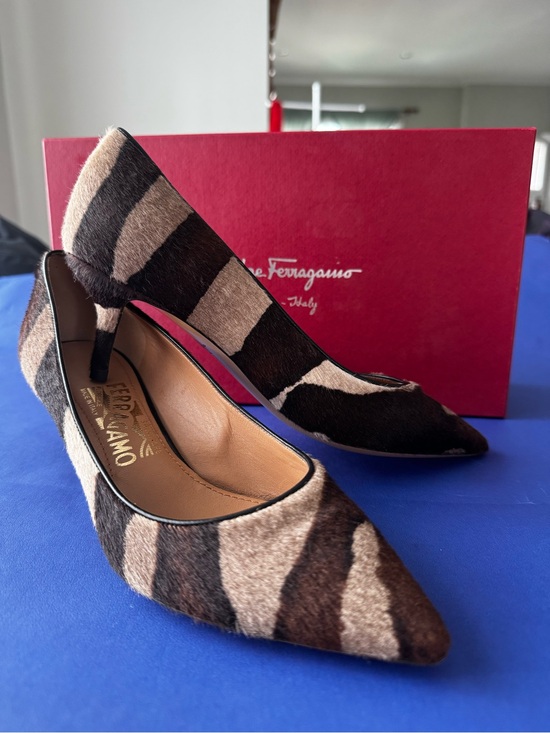 Salvatore Ferragamo Shoes - Salvatore Ferragamo SUSI Calf Hair Fur US 6.5B